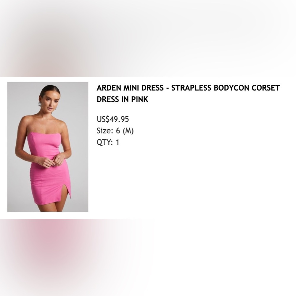 Pink Corset Mini Dress